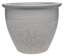 Hdo Palisades Planter 15" White