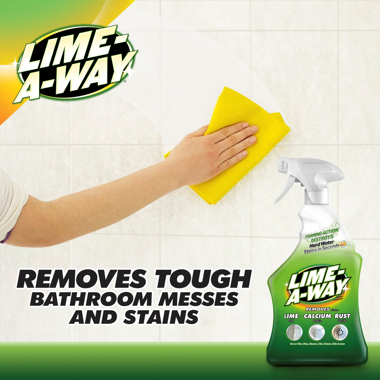 slide 2 of 8, Lime-A-Way Foaming Action Cleaner 22 oz, 22 oz