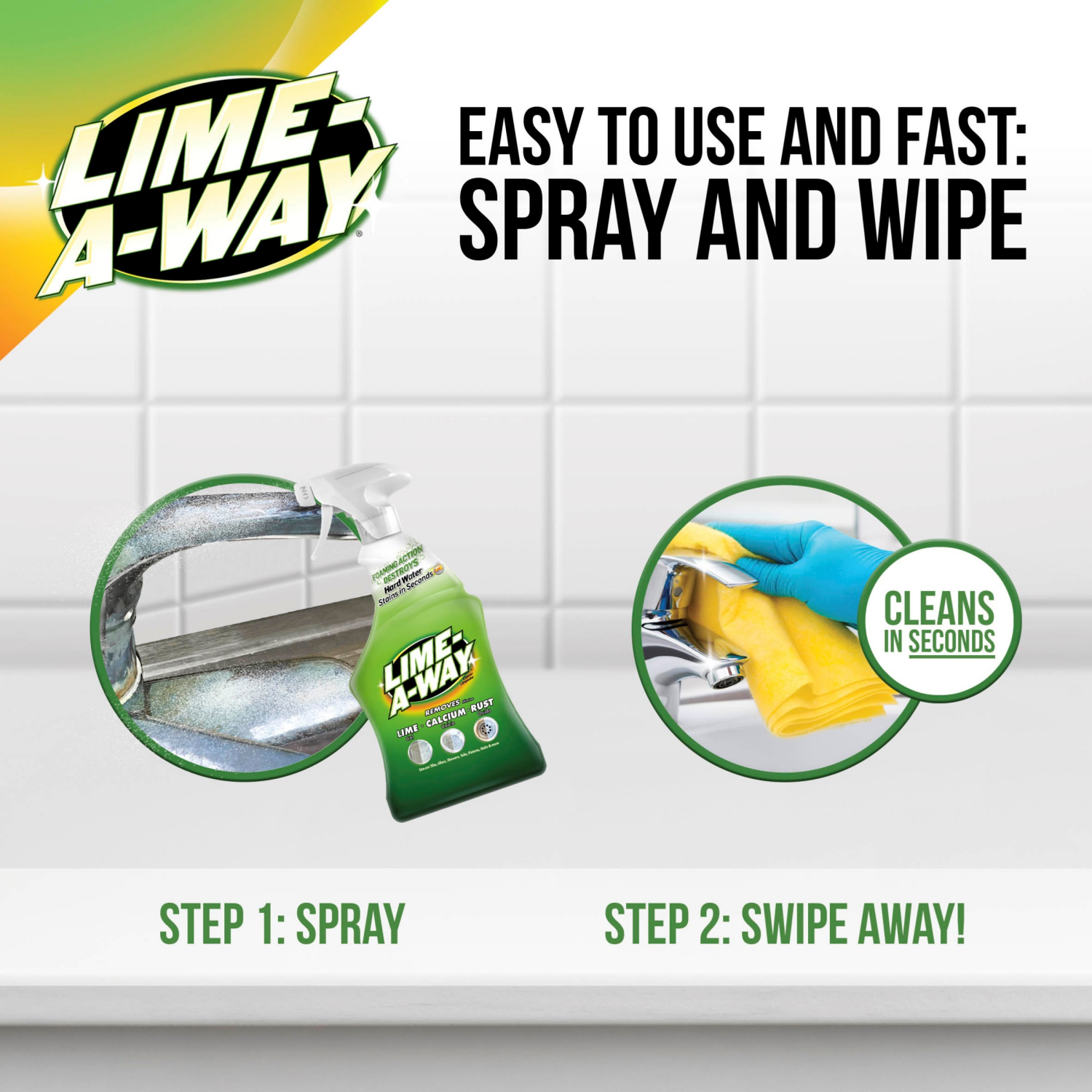 slide 4 of 8, Lime-A-Way Foaming Action Cleaner 22 oz, 22 oz