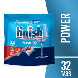 Finish Power Dishwasher Detergent, 32ct