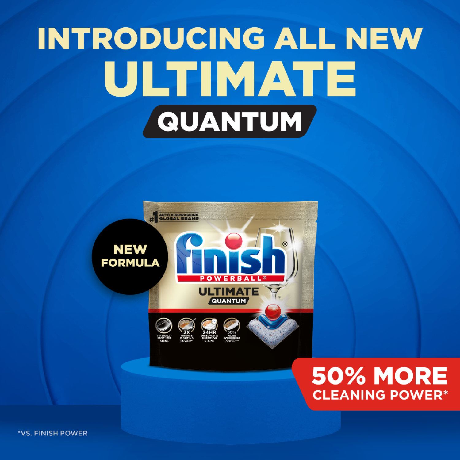 slide 8 of 8, Finish Ultimate Dishwasher Detergent, Premium Dishwashing Tablets, 11 ct, 11 ct