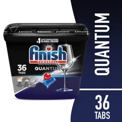 Finish Quantum Dishwasher Detergent, Premium Dishwashing Tablets, 36 ct