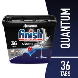 Finish Quantum Dishwasher Detergent, Premium Dishwashing Tablets, 36 ct