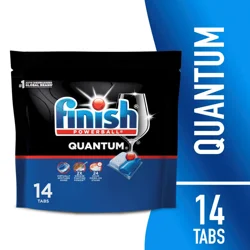 Finish Quantum Dishwasher Detergent, Premium Dishwashing Pods, 14 ct