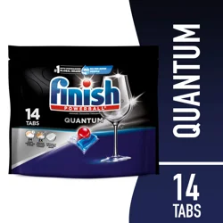 Finish Quantum Dishwasher Detergent, Premium Dishwashing Pods, 14 ct