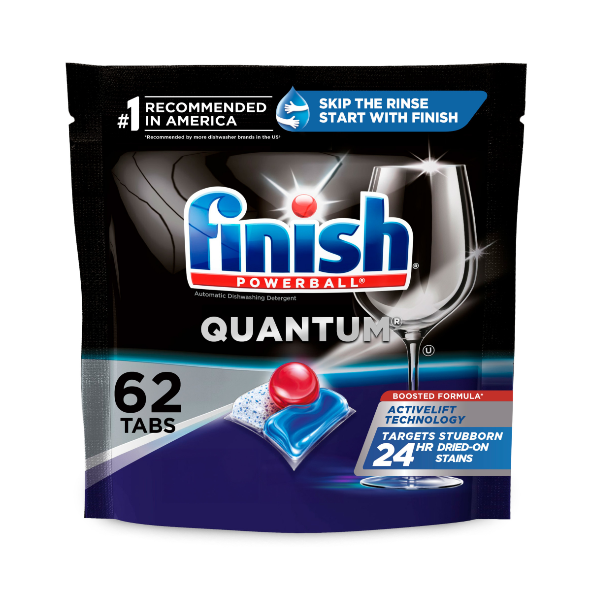 slide 1 of 21, Finish Quantum Automatic Dishwasher Tabs, 62 ct