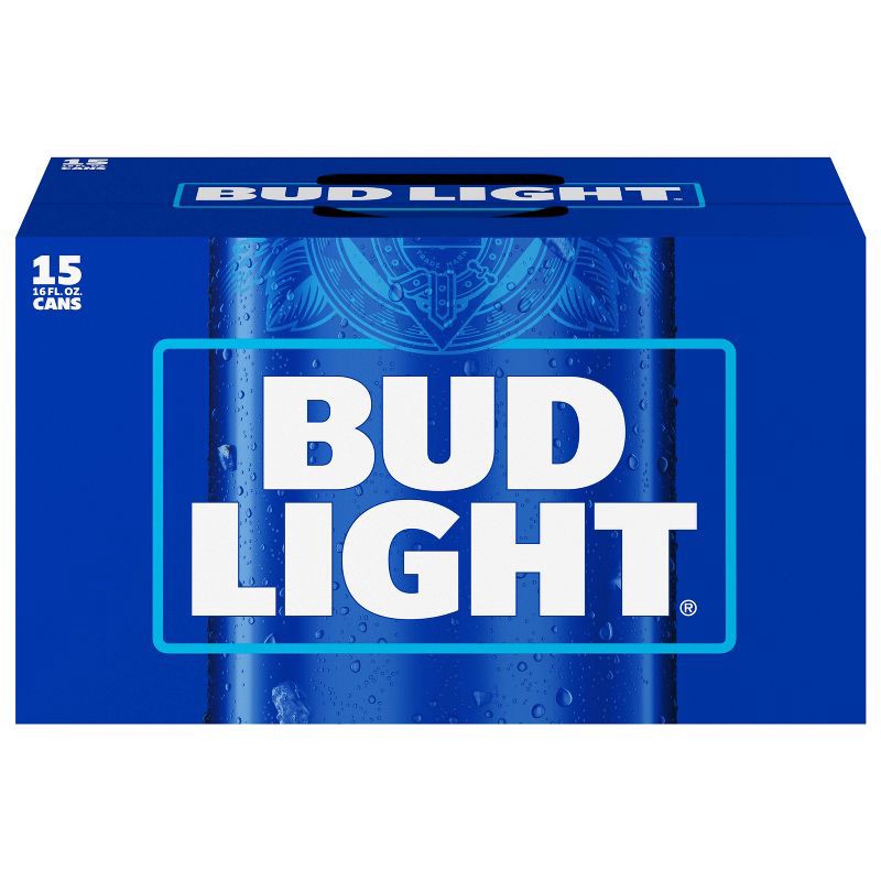 slide 10 of 10, Bud Light Beer - 15pk/16 fl oz Cans, 15 ct; 16 fl oz