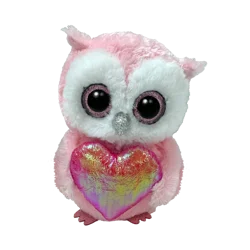 Ty Inc Whisper Owl with Heart Plush