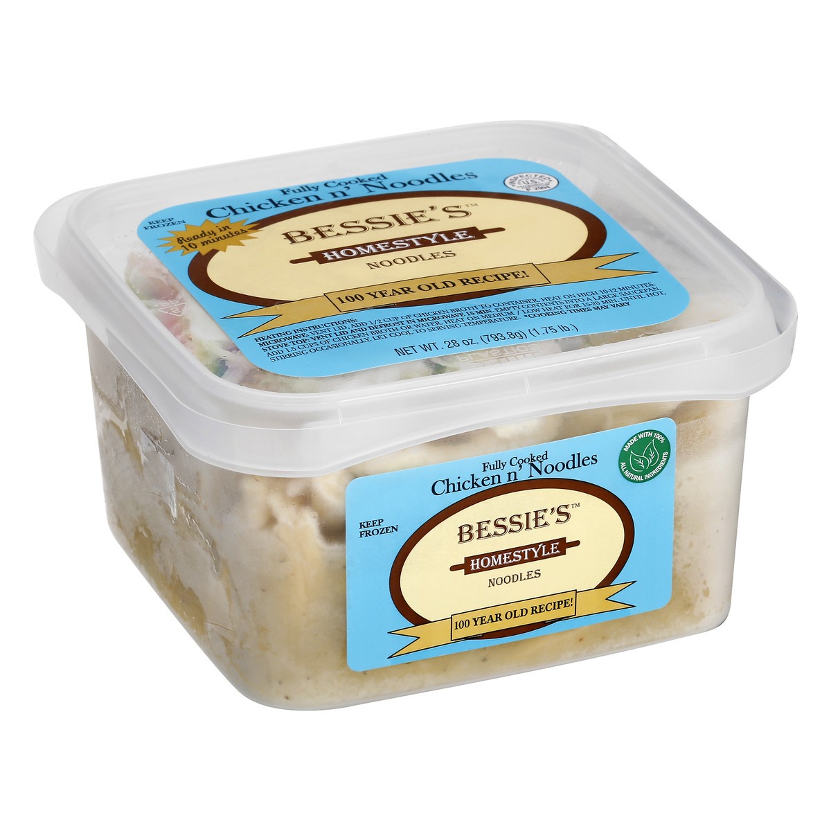 slide 8 of 9, Bessie's Homestyle Chicken n' Noodles 28 oz, 28 oz