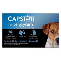 Capstar (Nitenpyram) for Dogs - 2-25lbs