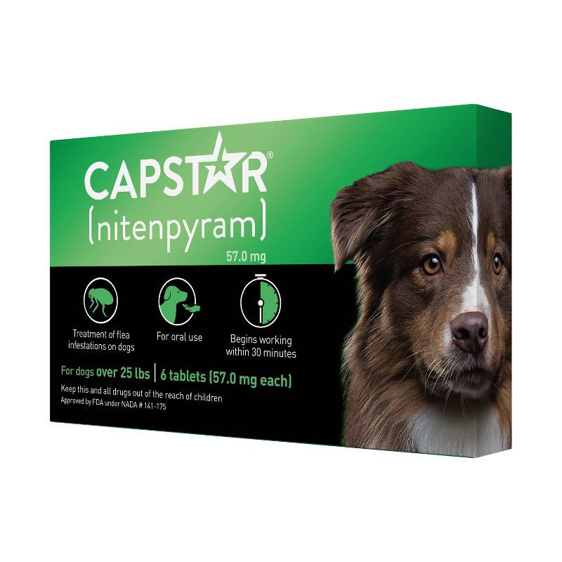 slide 3 of 12, Capstar (Nitenpyram) for Dogs - 25lbs, 25 lb