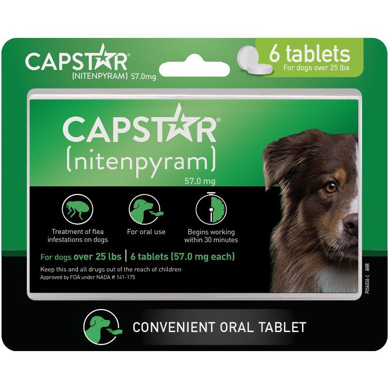 slide 12 of 12, Capstar (Nitenpyram) for Dogs - 25lbs, 25 lb