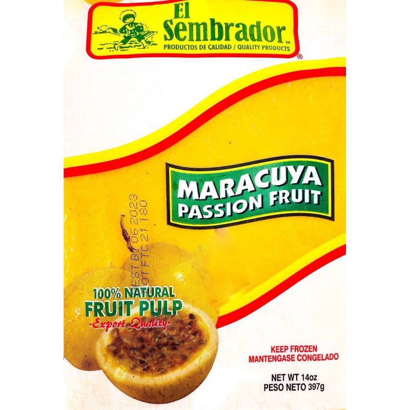 slide 1 of 3, El Sembrador Frozen Pulp Passion Fruit - 14oz, 14 oz