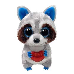 Ty Inc Thief Raccoon with Heart Plush