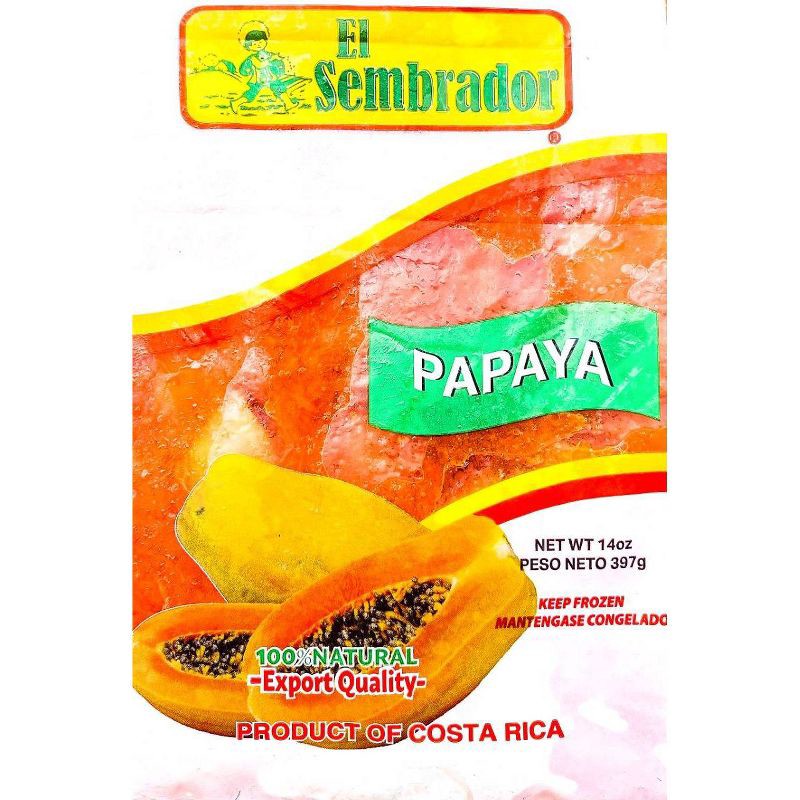 slide 1 of 3, El Sembrador Frozen Pulp Papaya - 14oz, 14 oz