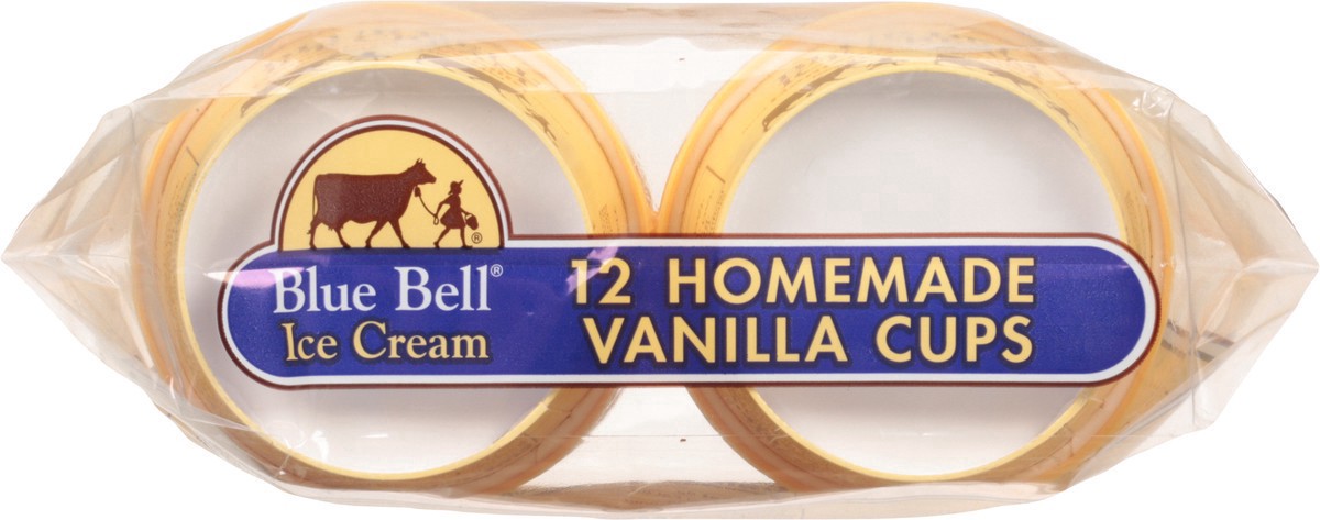 slide 3 of 9, Blue Bell Ice Cream Vanilla Cups, 12 ct