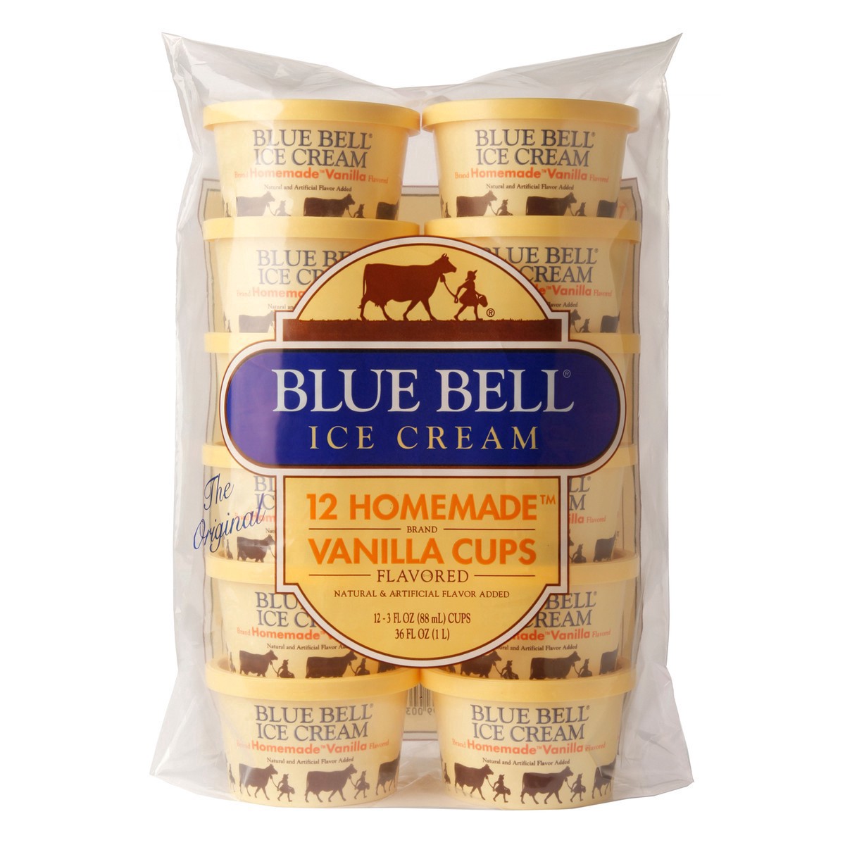 slide 7 of 9, Blue Bell Ice Cream Vanilla Cups, 12 ct