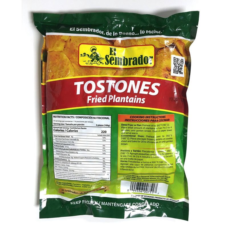 slide 2 of 3, El Sembrador Frozen Tostones Fried Plantains - 3lb, 3 lb