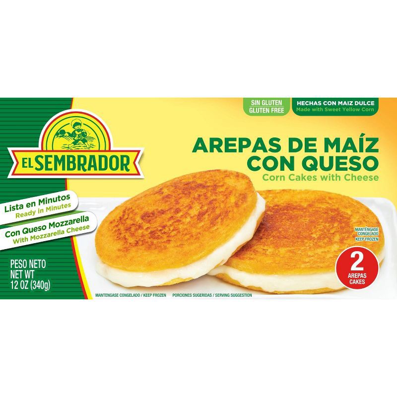 slide 1 of 2, El Sembrador Frozen Arepa de Choclo -12oz/2ct, 2 ct; 12 oz