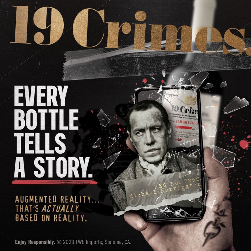 slide 6 of 7, 19 Crimes Cabernet Sauvignon Red Wine - 750ml Bottle, 750 ml