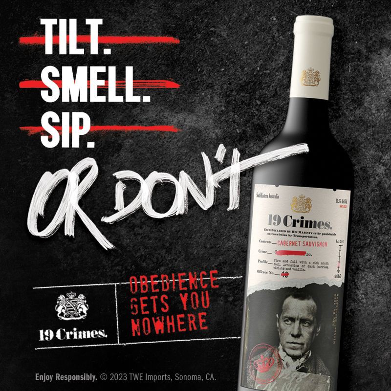 slide 7 of 7, 19 Crimes Cabernet Sauvignon Red Wine - 750ml Bottle, 750 ml