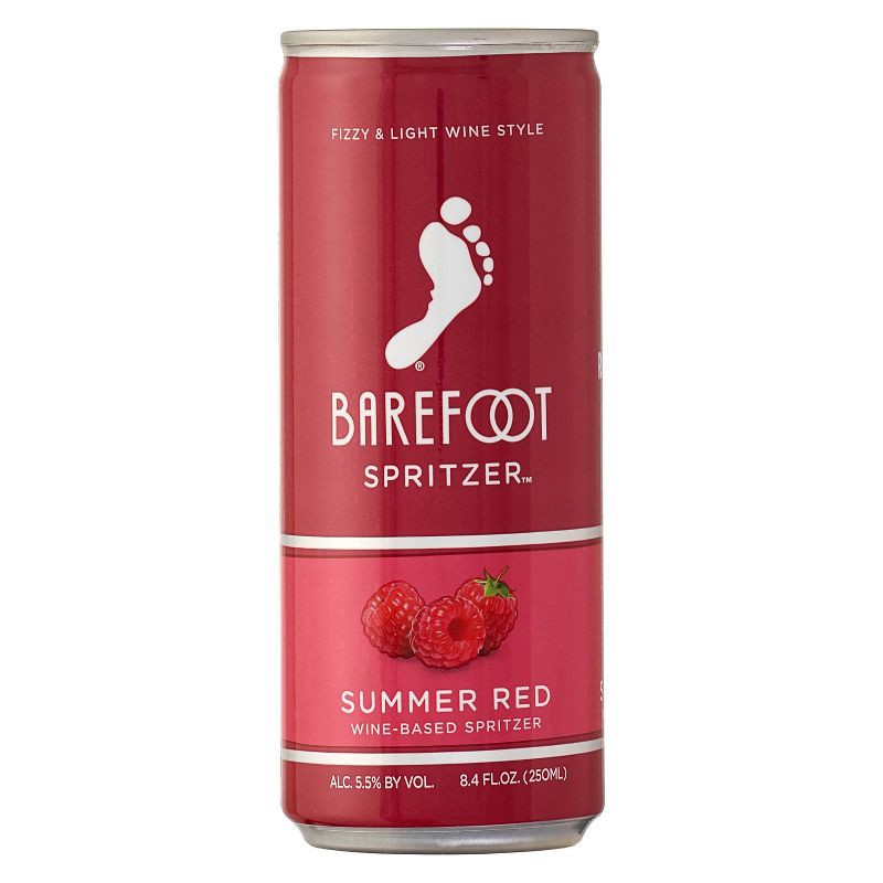 slide 2 of 3, Barefoot Refresh Summer Red Wine-Based Spritzer - 4pk/250ml Cans, 4 ct; 250 ml