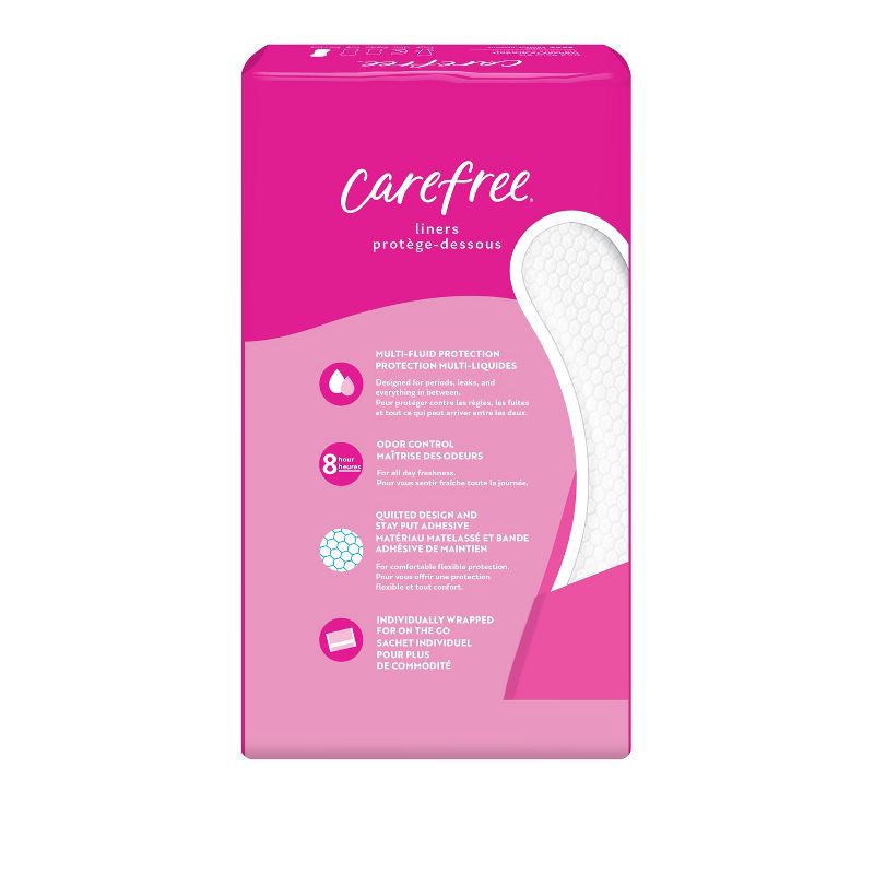 slide 2 of 9, Carefree Wrapped Unscented Panty Liners To Go - 93ct, 93 ct