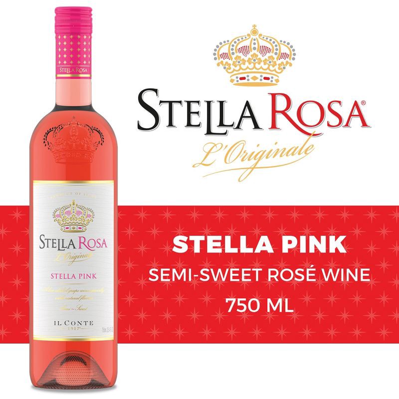 slide 2 of 14, Stella Rosa Stella Pink Rosé Wine - 750ml Bottle, 750 ml