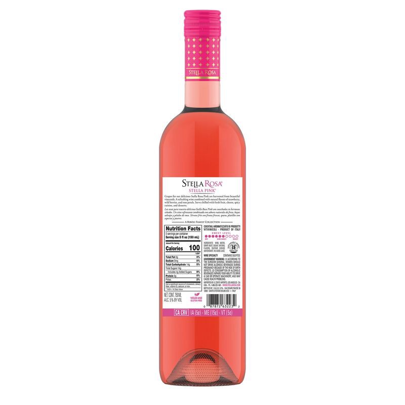 slide 11 of 11, Stella Rosa Stella Pink Rosé Wine - 750ml Bottle, 750 ml