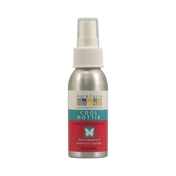 slide 1 of 1, Aura Cacia Mist Cool Hottie, 2 fl oz