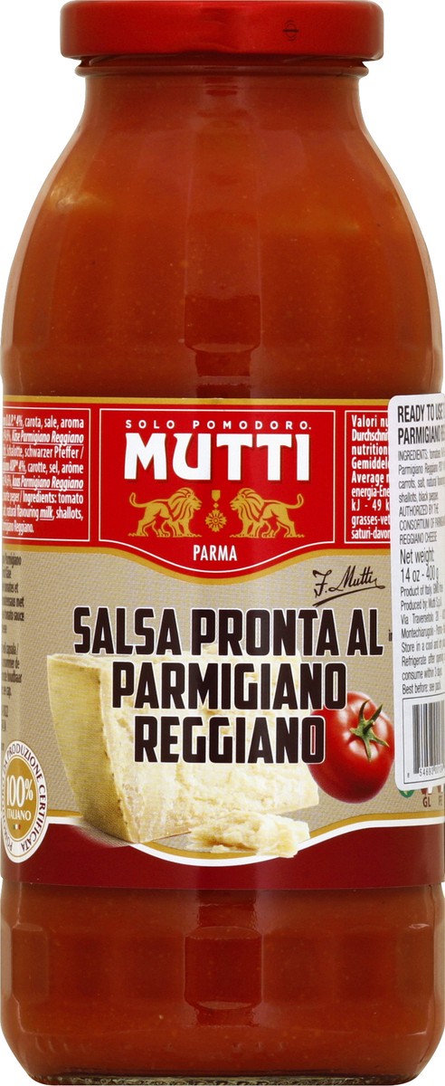 slide 2 of 2, Mutti Tomato Sauce Parmigiano Reggiano, 14 oz