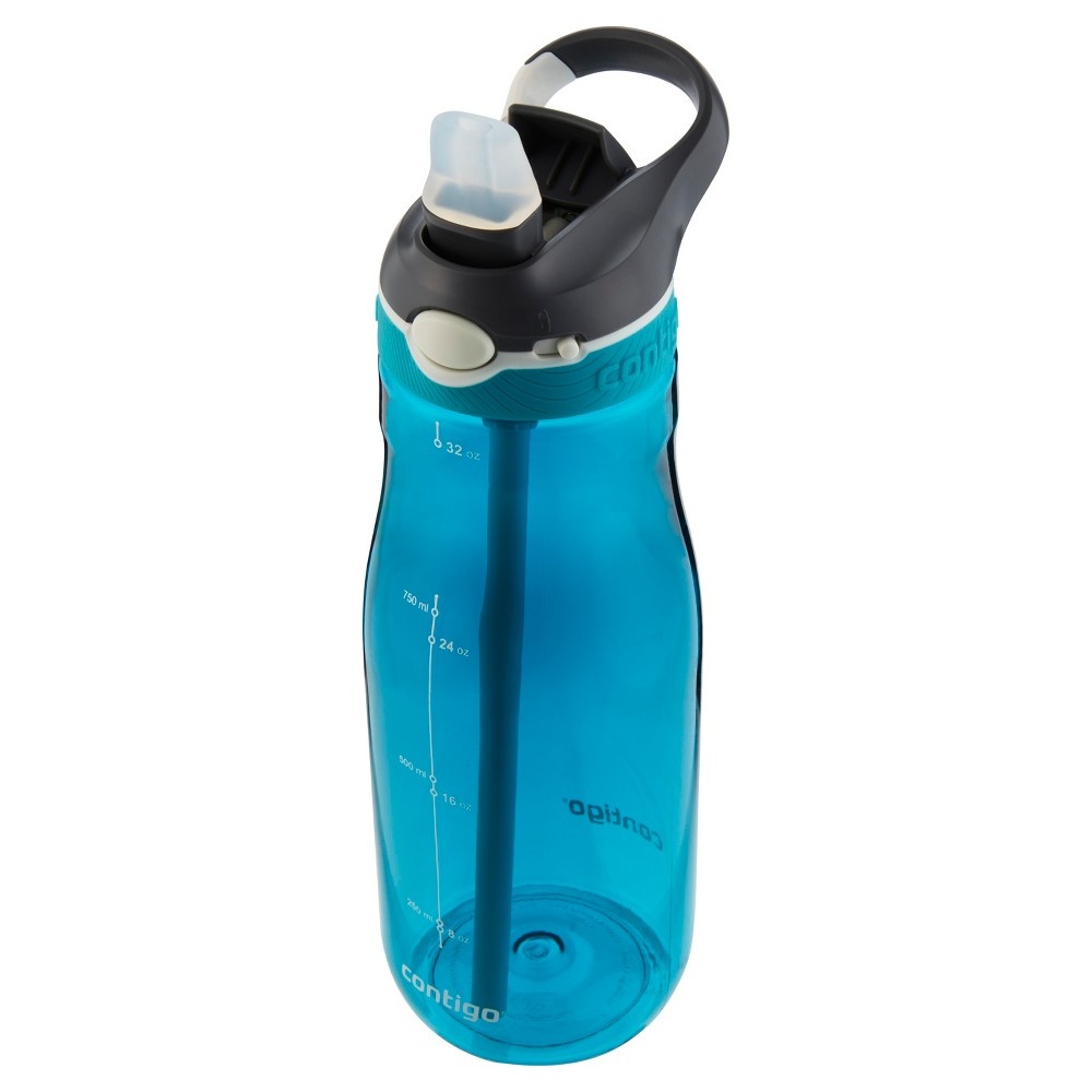 slide 5 of 6, Contigo Autospout Straw Ashland Hydration Bottle Scuba Blue, 32 oz