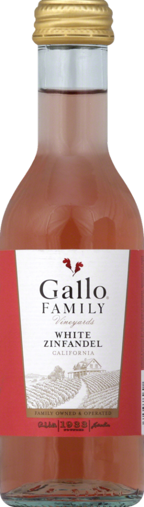 slide 1 of 6, Gallo Family White Zinfandel Twin Valley Wine, 187 ml
