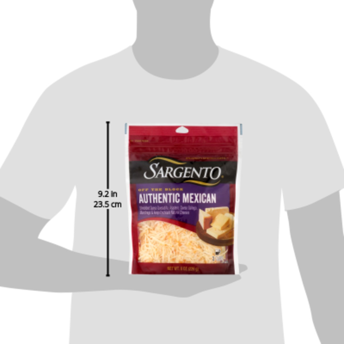 slide 9 of 9, Sargento Authentic Mexican Artisan Blend Cheese, 8 oz