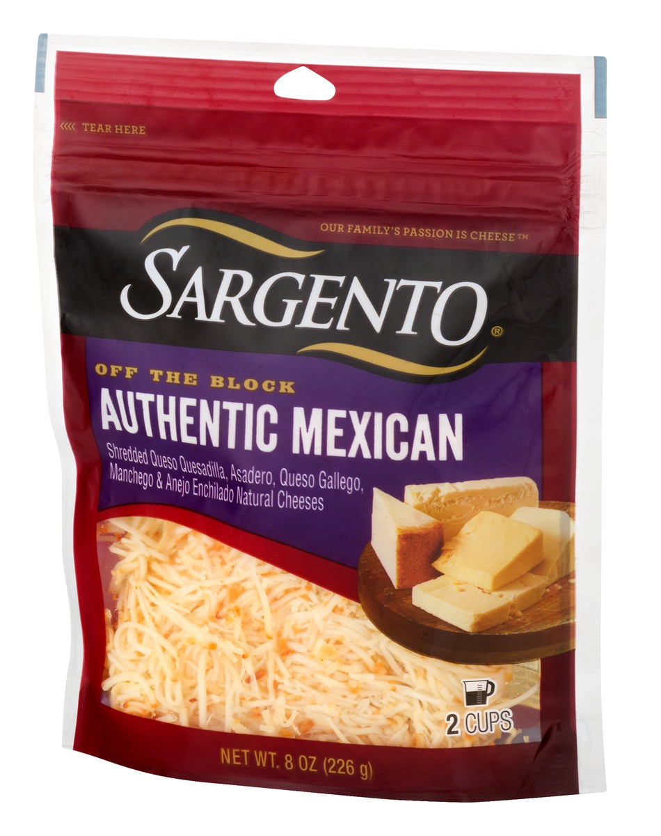 slide 6 of 9, Sargento Authentic Mexican Artisan Blend Cheese, 8 oz