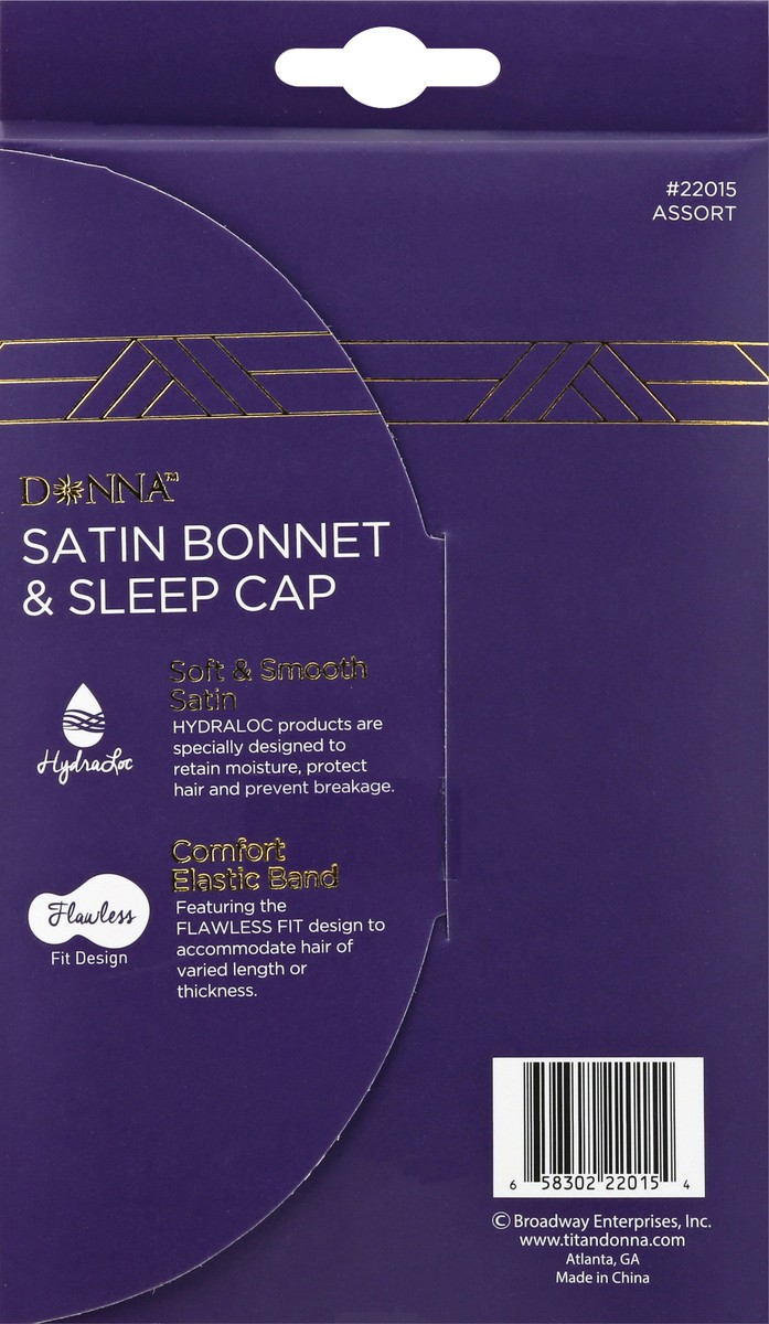 slide 6 of 9, Donna Satin Bonnet & Sleep Cap, 1 ct