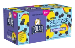 Polar Seltzer - 8pk 12oz - Blackberry Mango