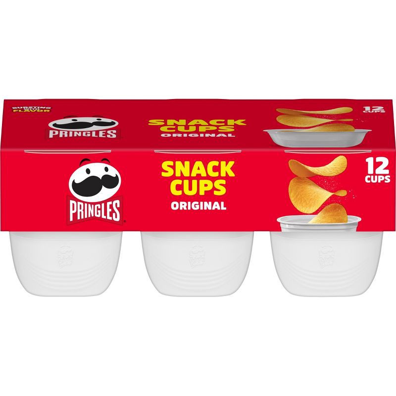 slide 1 of 5, Pringles Snack Cups Original Potato Crisps Chips Multipack - 8oz/12ct, 12 ct; 8 oz