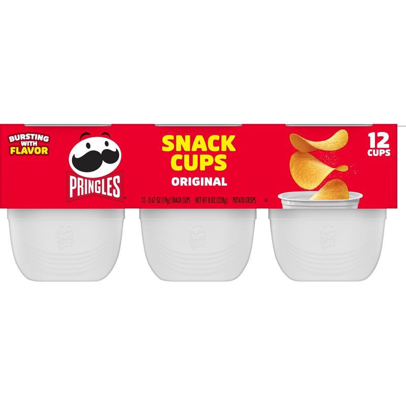 slide 2 of 5, Pringles Snack Cups Original Potato Crisps Chips Multipack - 8oz/12ct, 12 ct; 8 oz