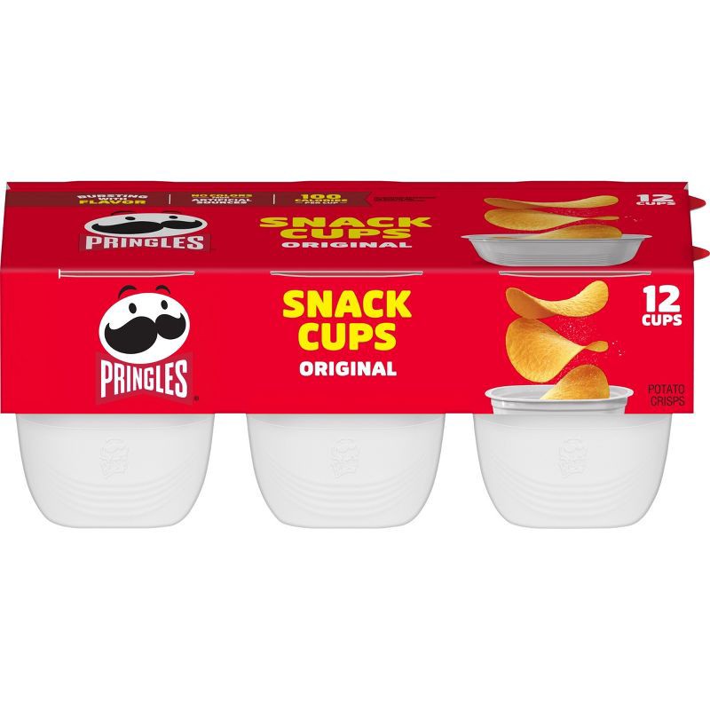 slide 1 of 7, Pringles Snack Cups Original Potato Crisps Multipack - 8oz/12ct, 8 oz; 12 ct