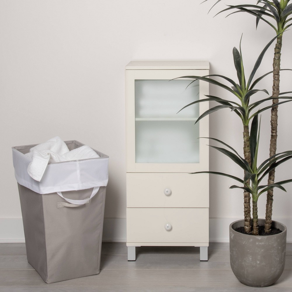 slide 4 of 5, Laundry Hamper with Lift Liner Gray - Room Essentials, 1 ct