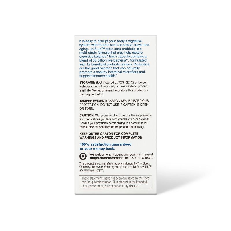slide 3 of 4, Daily Flora Probiotic Capsules - 30ct - up&up™, 30 ct