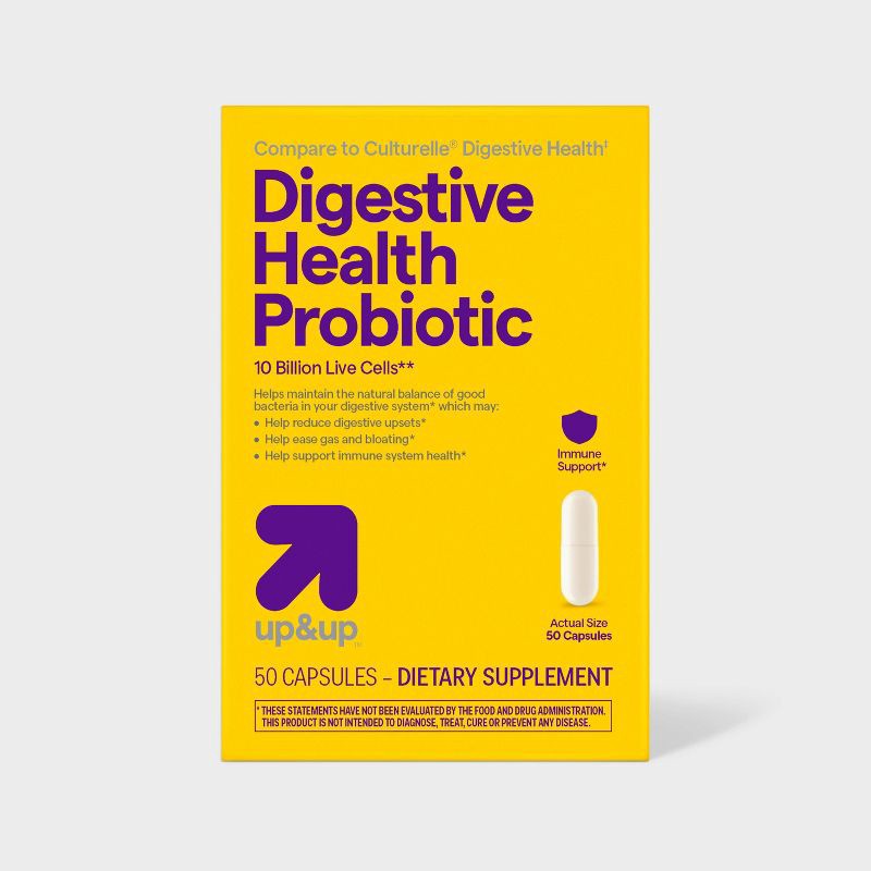 slide 1 of 6, Probiotic Supplement Capsules - 50ct - up&up™, 50 ct