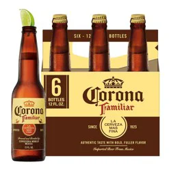 Corona Familiar Lager Beer - 6pk/12 fl oz Bottles
