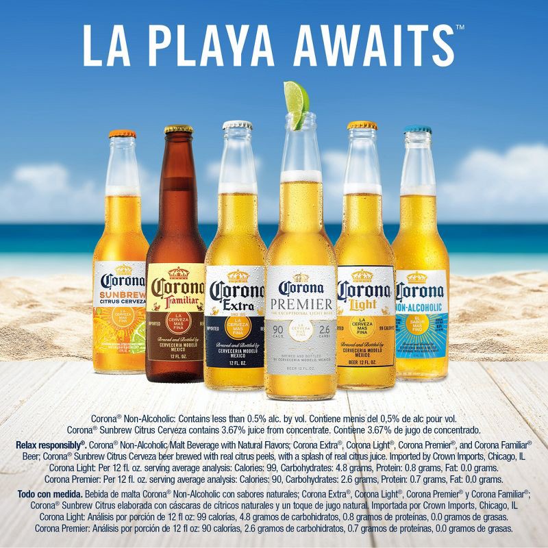 slide 6 of 9, Corona Premier Lager Beer - 6pk/12 fl oz Bottles, 6 ct; 12 fl oz