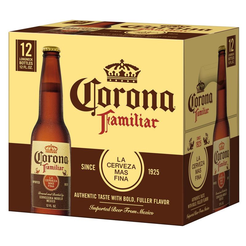 slide 9 of 9, Corona Familiar Lager Beer - 12pk/12 fl oz Bottles, 12 ct; 12 fl oz