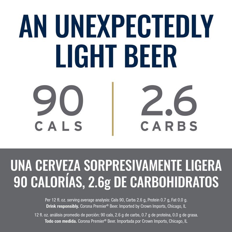 slide 5 of 9, Corona Premier Lager Beer - 12pk/12 fl oz Bottles, 12 ct; 12 fl oz