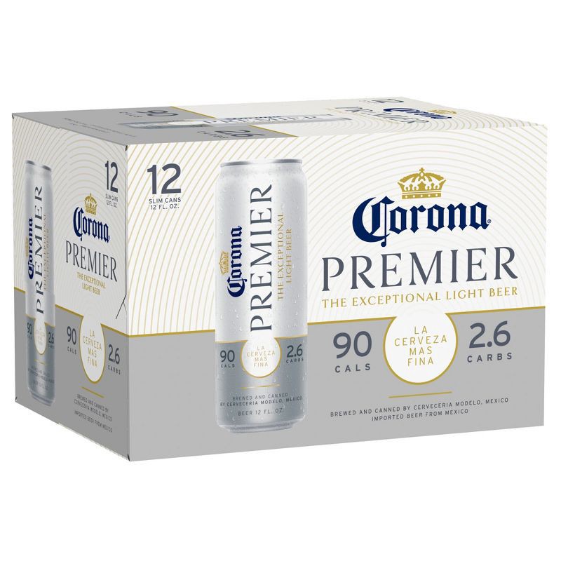 slide 2 of 10, Corona Premier Lager Beer - 12pk/12 fl oz Cans, 12 ct; 12 fl oz