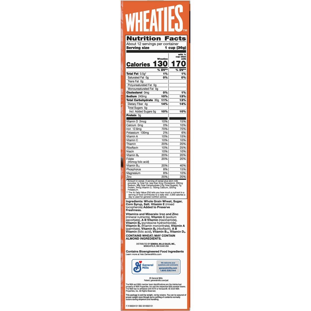 Wheaties Breakfast Cereal, Breakfast of Champions, 100 Whole Wheat Flakes, 15.6 oz 15.6 oz Shipt