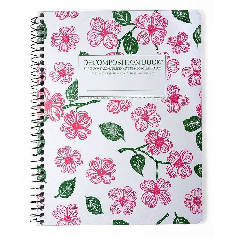 slide 1 of 4, Decomposition Book 100pg College Ruled Spiral Notebook (Designs May Vary): School Supplies, Single Subject, Flexible Cover, 1 ct